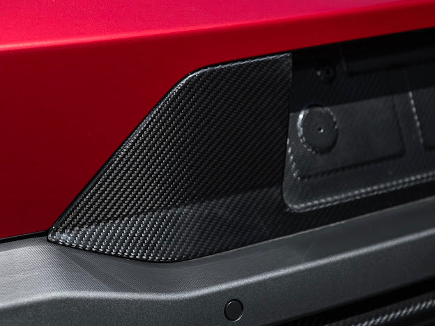 2024-UP MUSTANG S650 | CARBON FIBER LICENSE PLATE FRAME BACKING